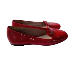 Tory Burch Red Patent Leather Flats